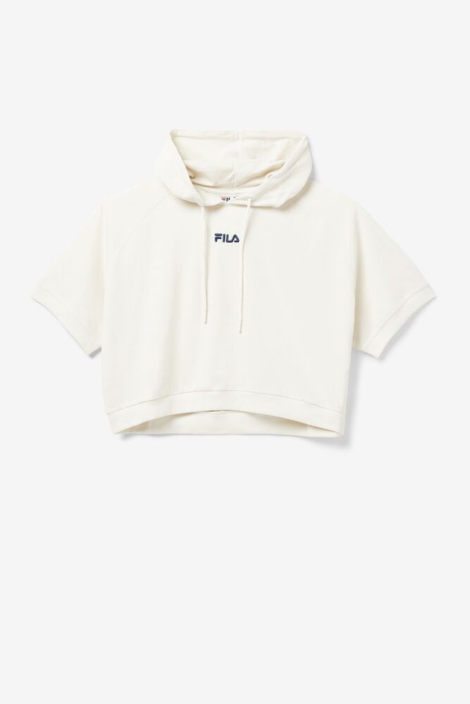 Fila Hoodie Damske Genoveffa Krátky Rukáv Biele - DBQKS8057